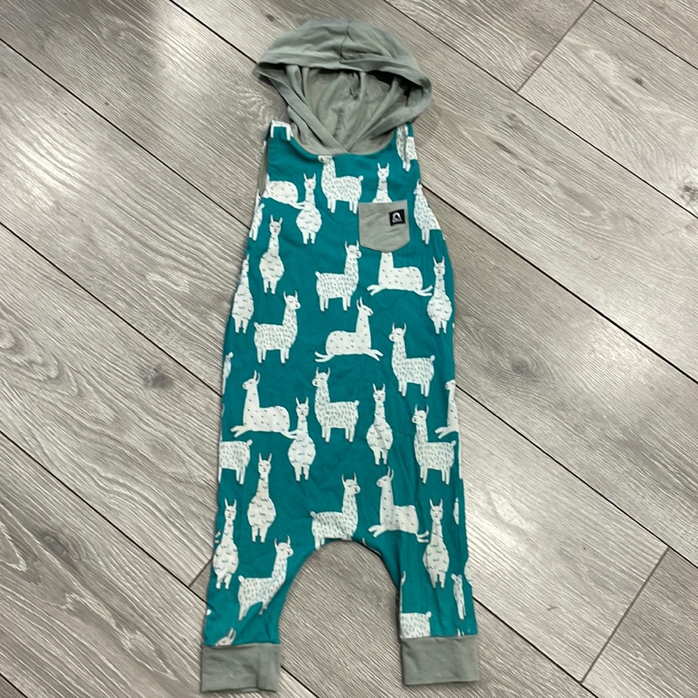 Sleeveless llama rag 3/4